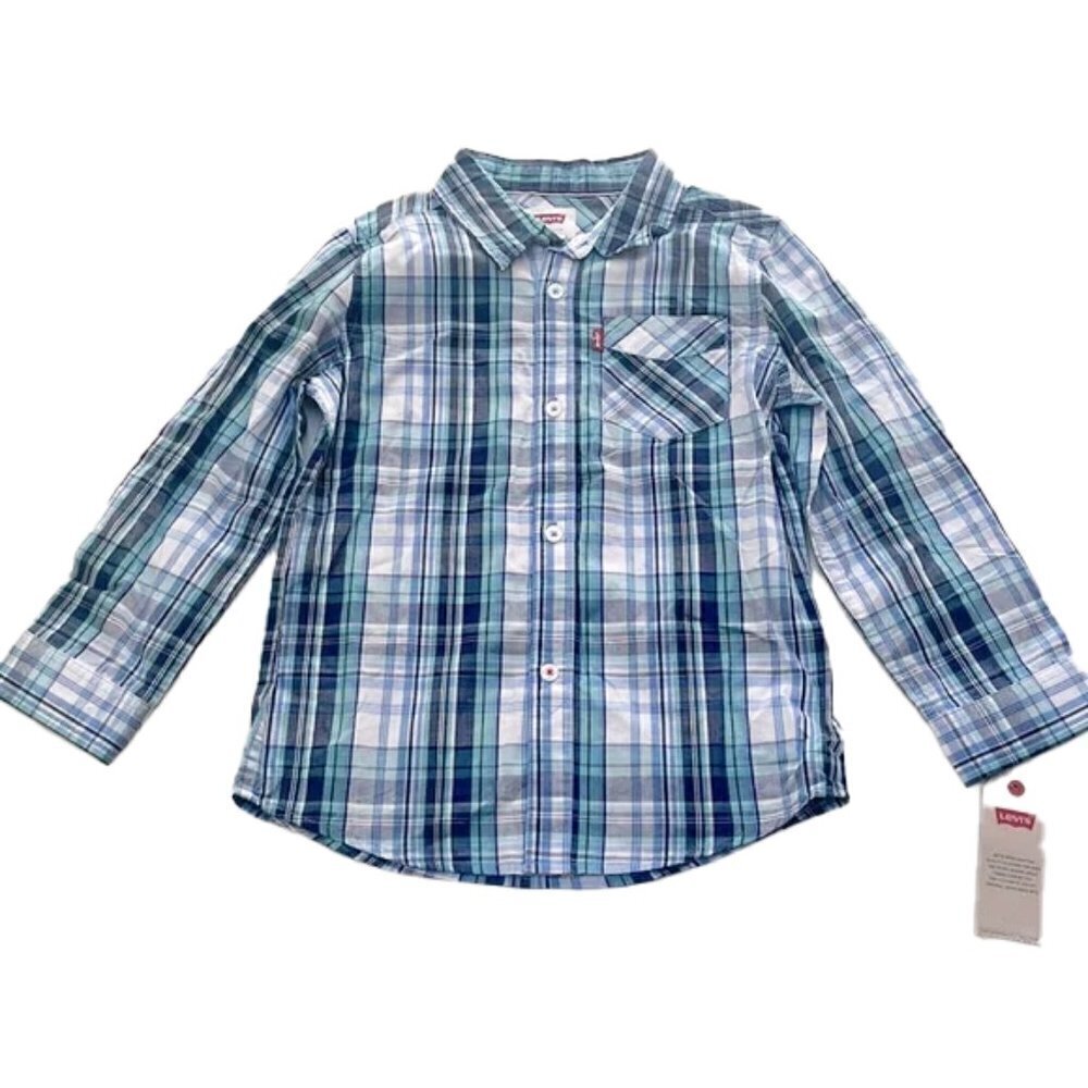 🆕 LEVIS Boys Dress Shirt Size L